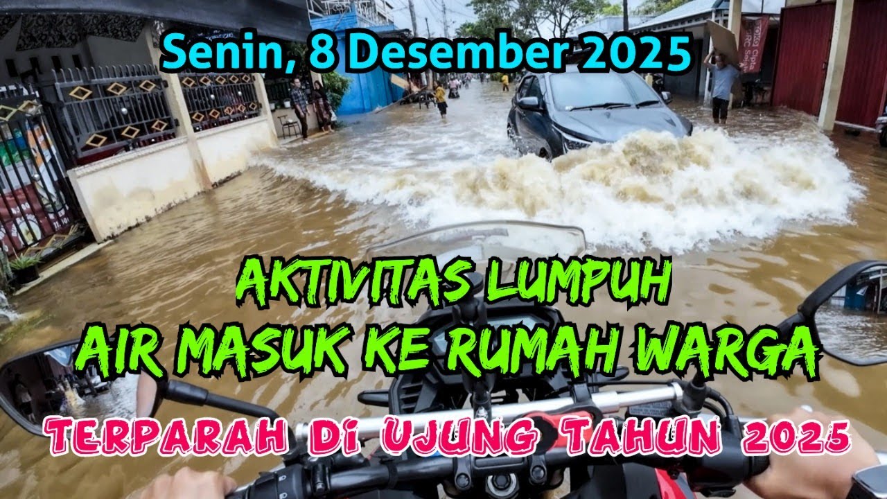 Banjir Rob Terparah di Kawasan Pontianak Barat dan Sekitarnya di Ujung Tahun 2025 #motovlog