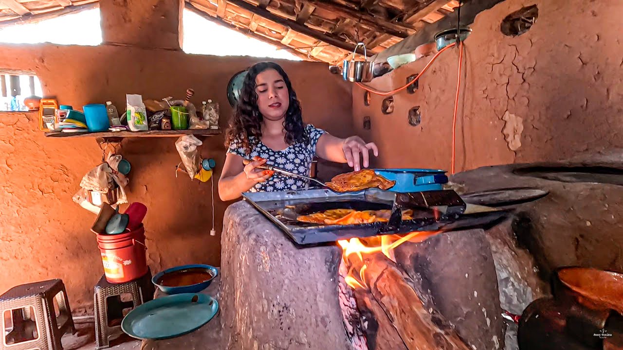 Así de sabroso se cocina en el rancho | Pan & Enchiladas todo a la leña!