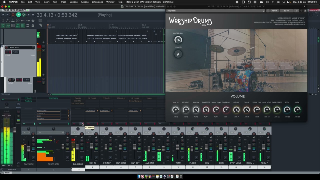 ESTOU CRIANDO UM VSTI DE BATERIA VIRTUAL COM MEU AMIGO!