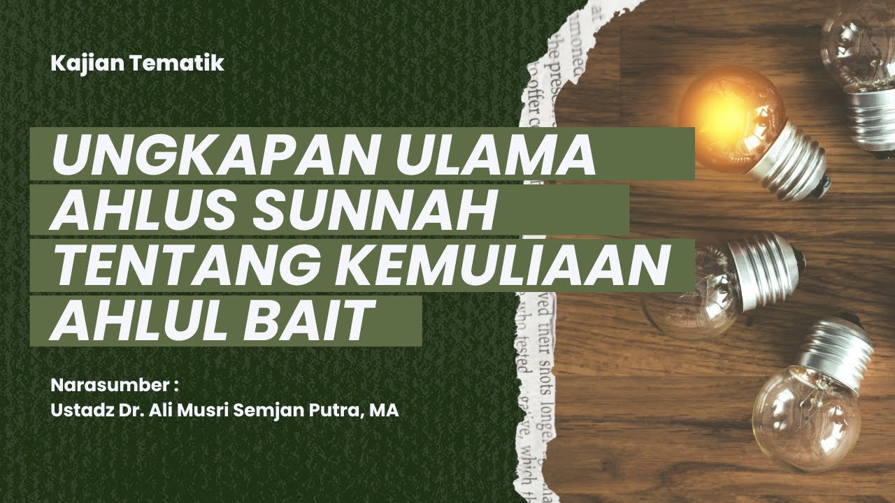 🎥 LIVE Pekanbaru : Ungkapan Ulama Ahlus Sunnah tentang Kemuliaan Ahlul Bait