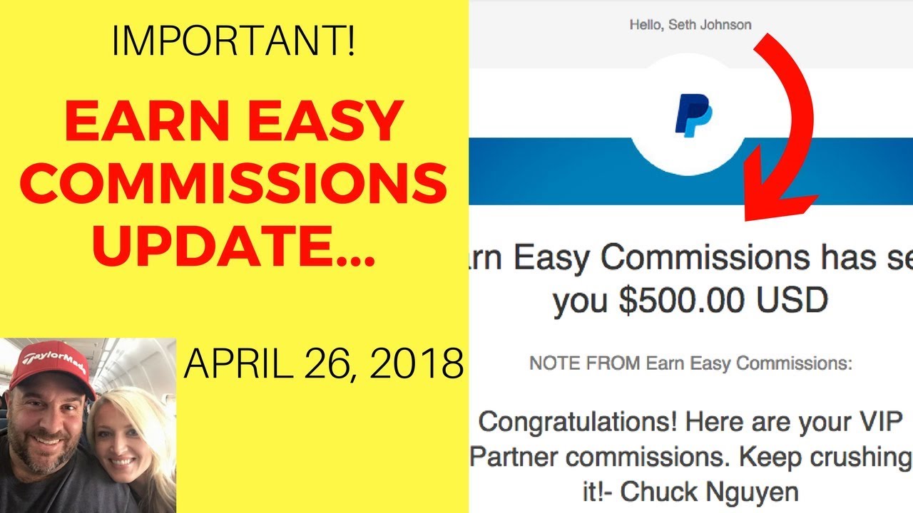 Earn Easy Commissions Update! April 26, 2018 - Plus My Bonuses