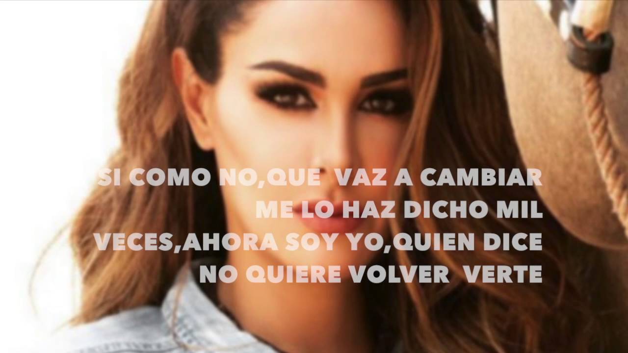 Ninel Conde- Te pesara (LETRA)