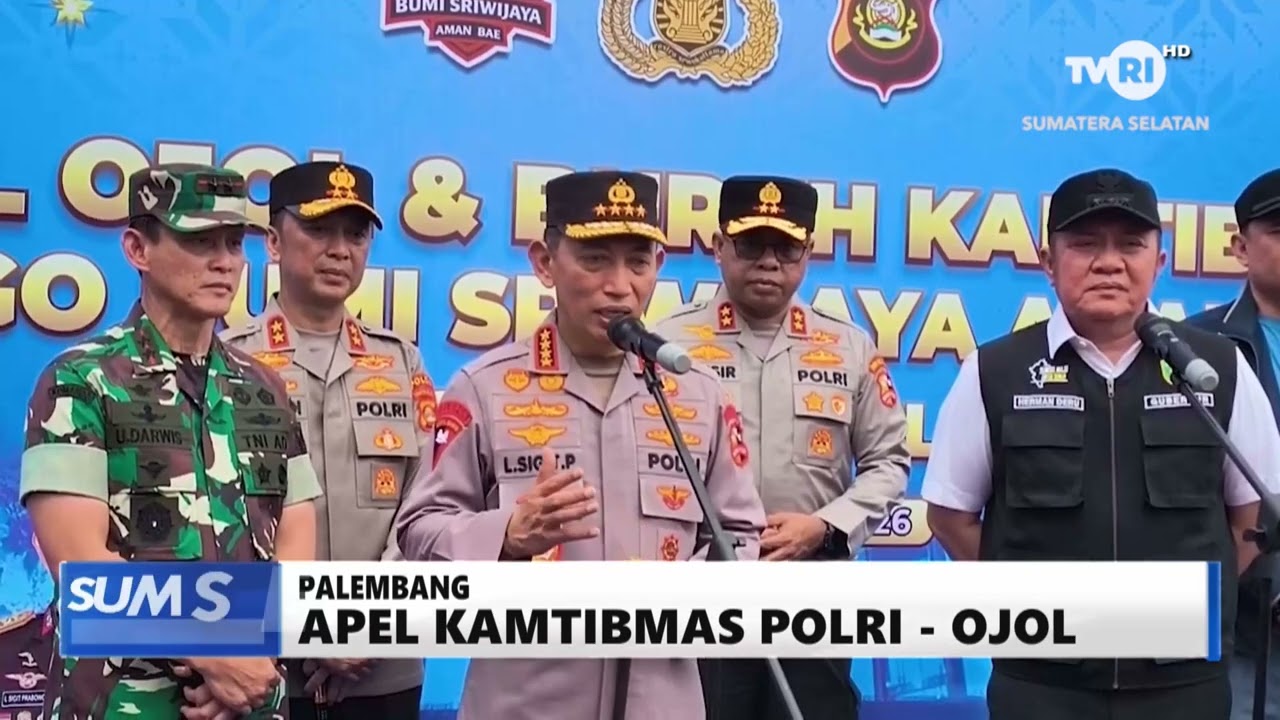 SUMSEL HARI INI - APEL KAMTIBMAS POLRI – OJOL
