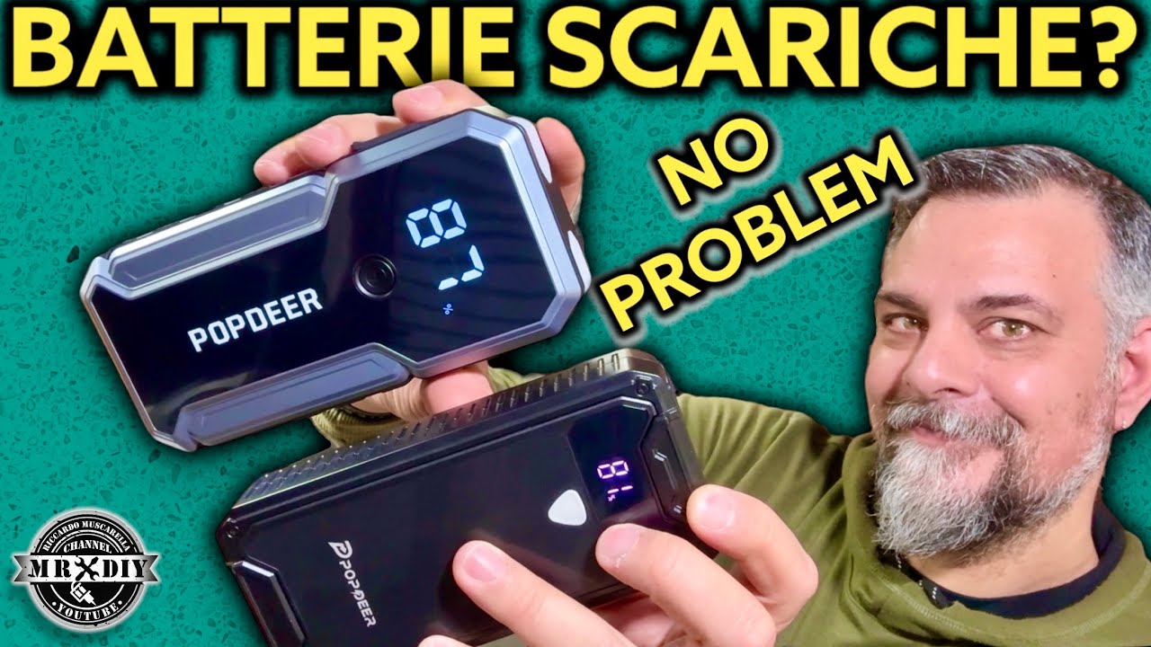 2 Super booster per accendere la macchina con la batteria scarica Jump starter popdeer PD JX1 PD J01