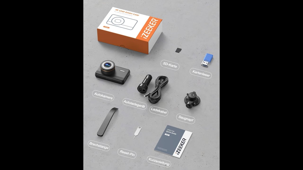 Dashcam Test 2025,  iZEEKER ID 400 NEW2, 2. Testfahrt mit 4K