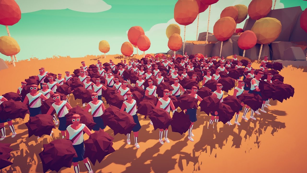 Ranged Units with 100x Cheerleaders | Totally Accurate Battle Simulator | 4K