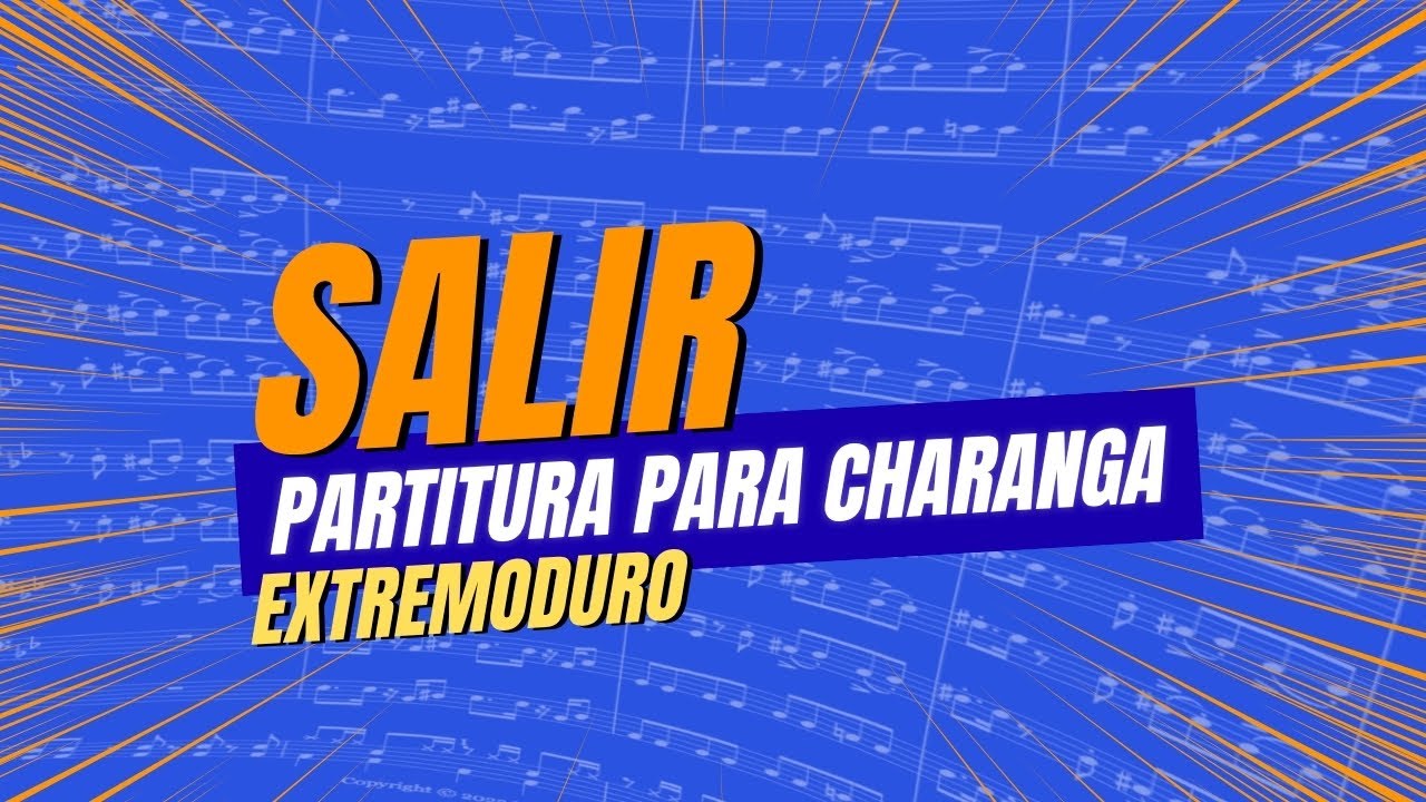 Salir - Extremoduro | PARTITURA para CHARANGA 🎺