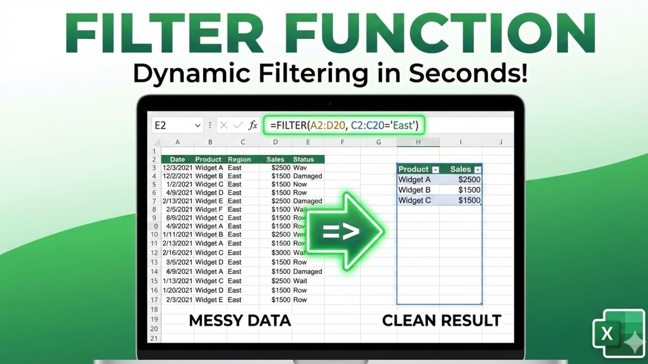 FILTER Function in Excel Tamil | Data-va Seconds-la Filter Panradhu Eppadi? (Real Examples)