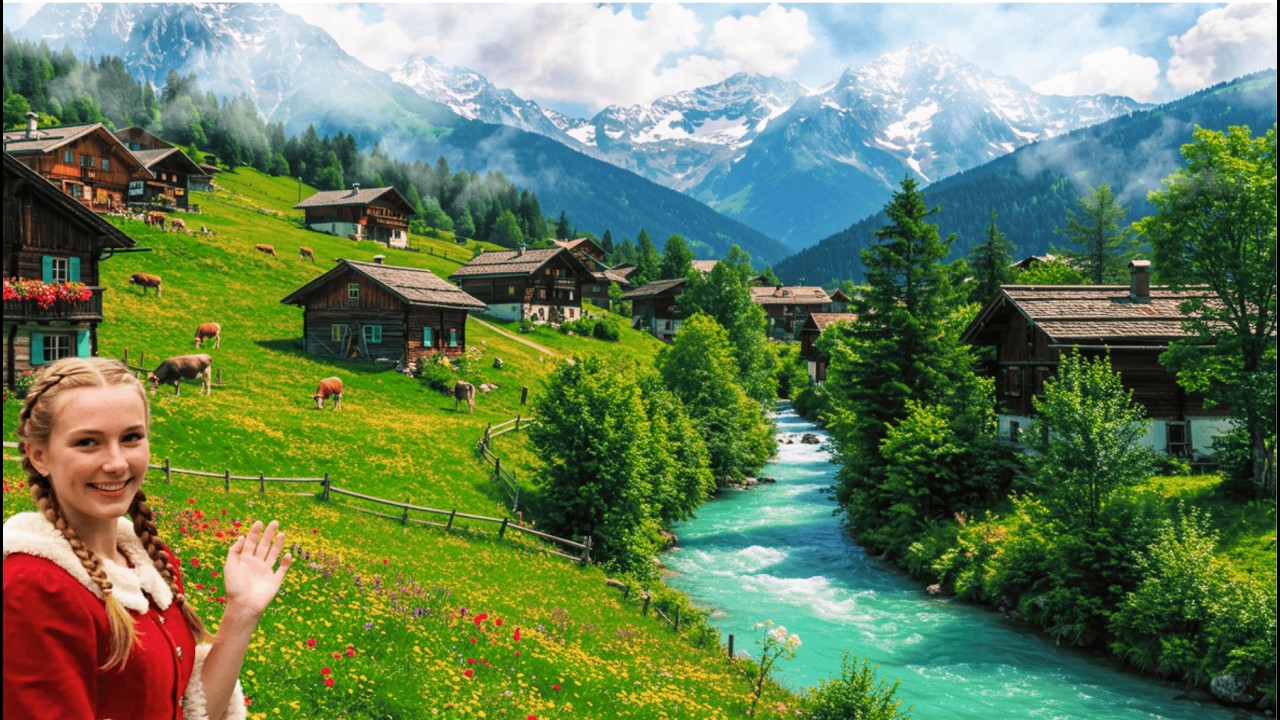 Así es la vida en los PUEBLOS MÁS HERMOSOS DE SUIZA, WENGEN un pueblo entre las nubes