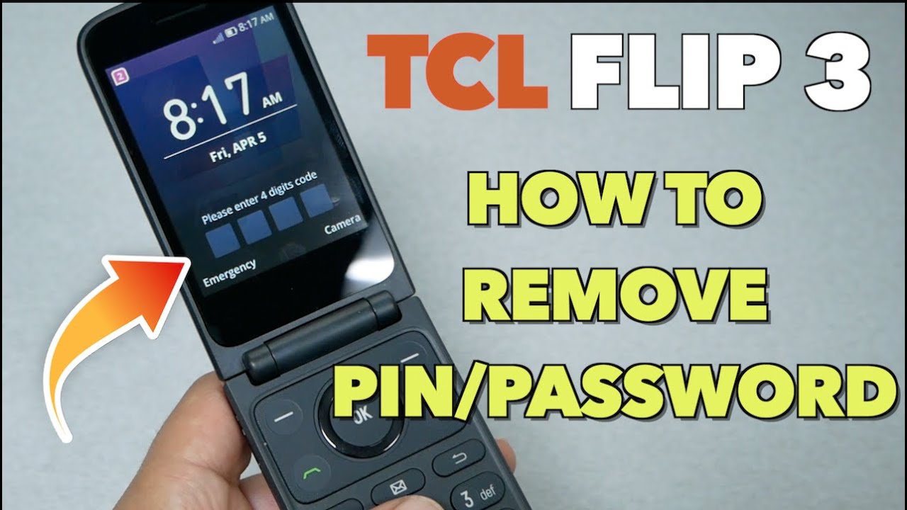 TCL Flip 3 Hard Reset removing PIN/password (a Flip phone)