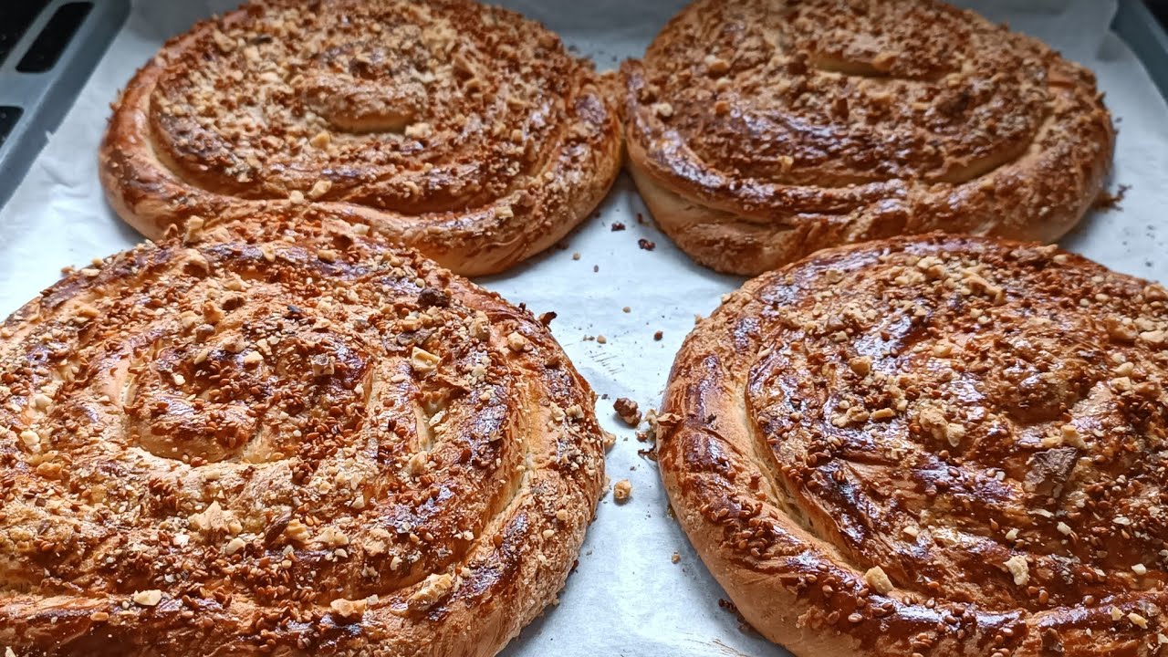 🔴 PASTANEDEKİ TAHİNLİ ÇÖREKLERDEN ÇOK DAHA GÜZEL👌 VE LEZZETLİ ✔️ TEL TEL TAHİNLİ ÇÖREK TARİFİ #çörek