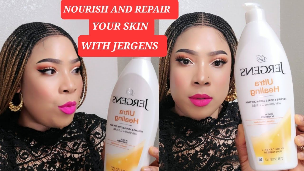 JERGENS UTRA HEALING REPAIR LOTION FOR ALL SKIN TYPES.