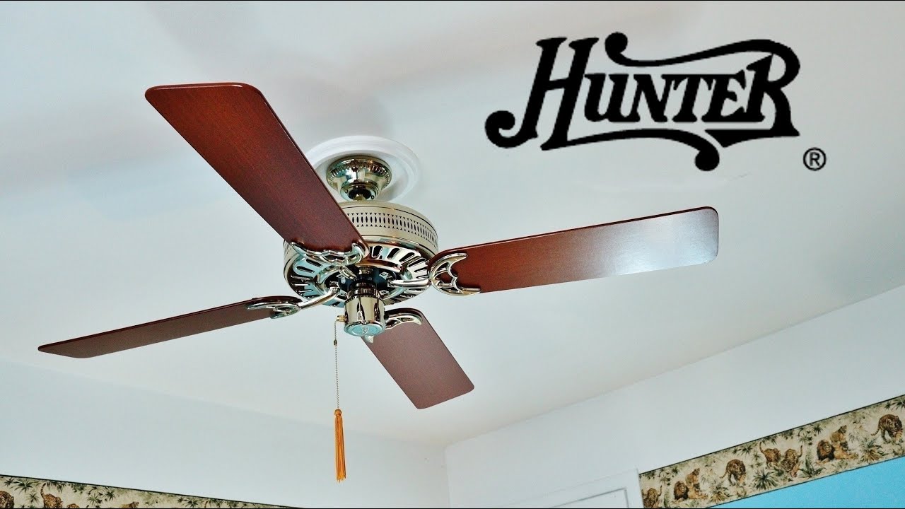 1987 Hunter Studio Series 132 cm Ceiling Fan | Unboxing