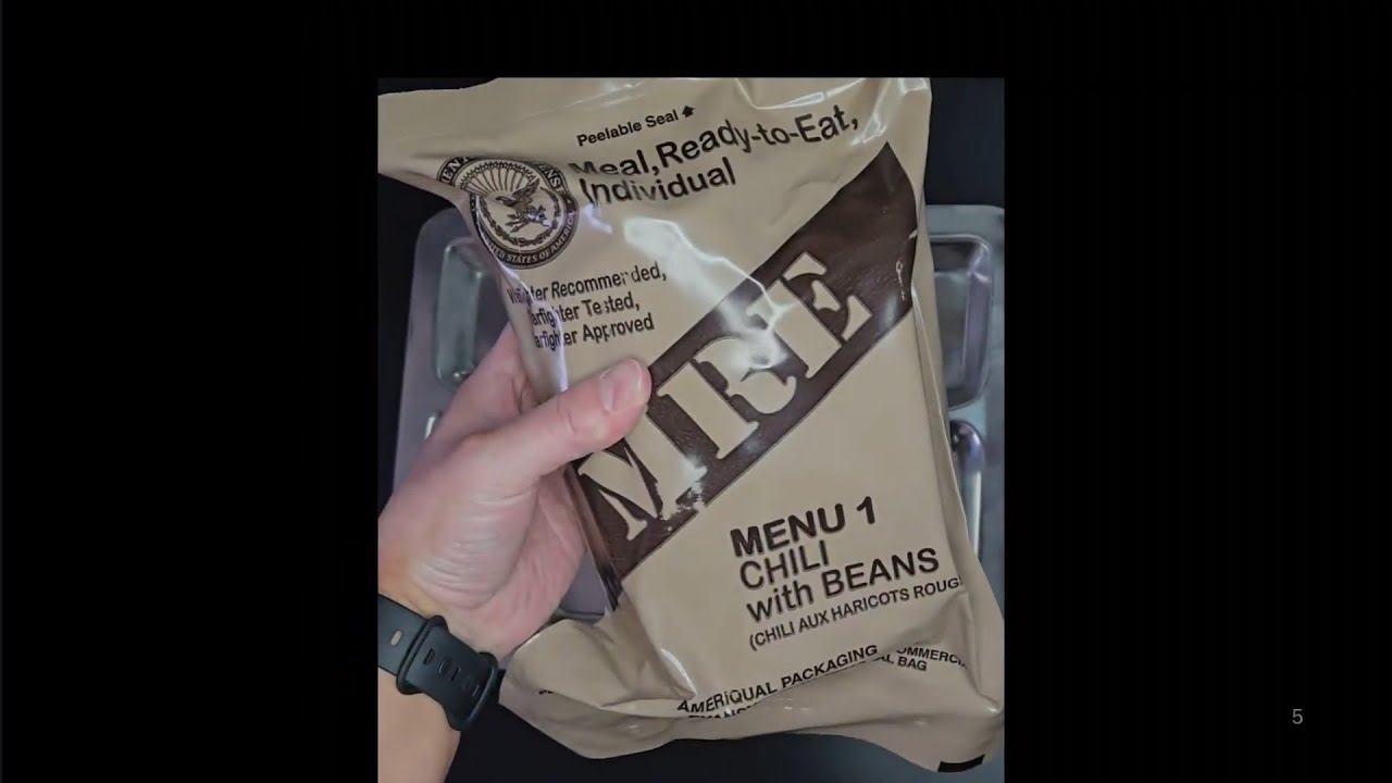2022 US MRE Menu 1 Chili with Beans