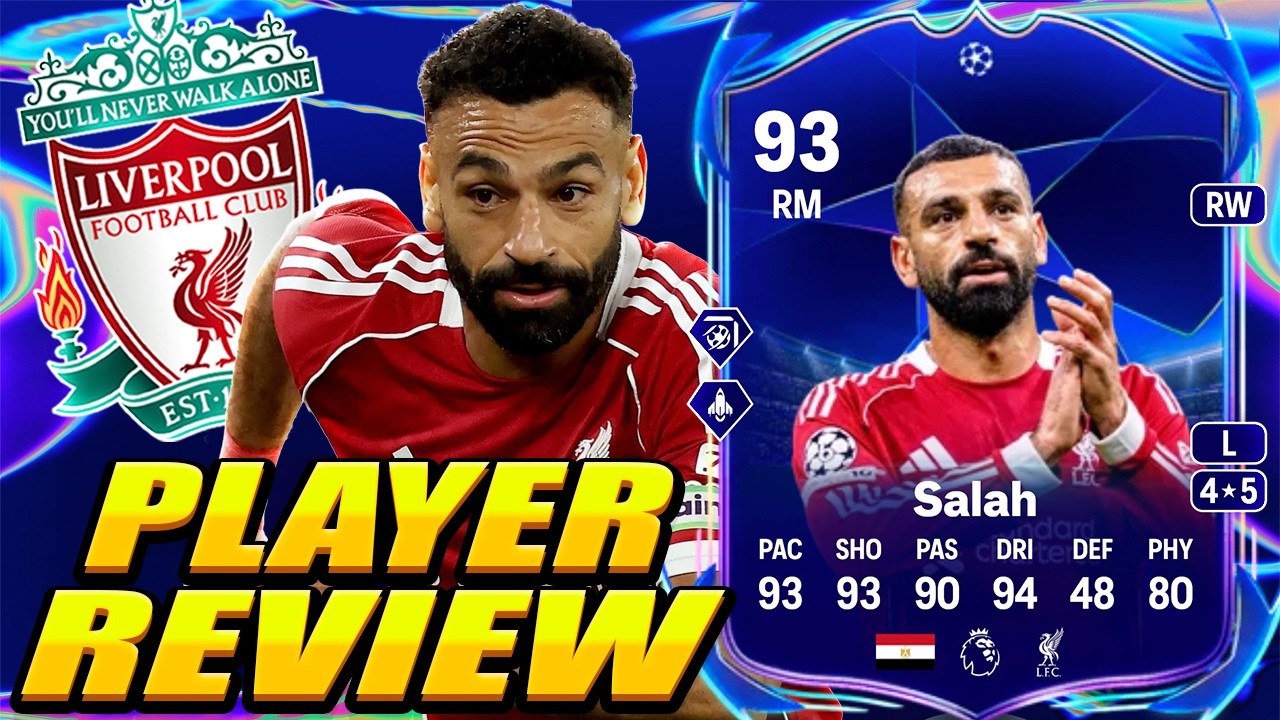 He DESTROYS DEFENCES EVERY GAME&hellip; ⚡🔥 93 RTTF Salah Review! 93 Salah Player Review! Road To The Final!