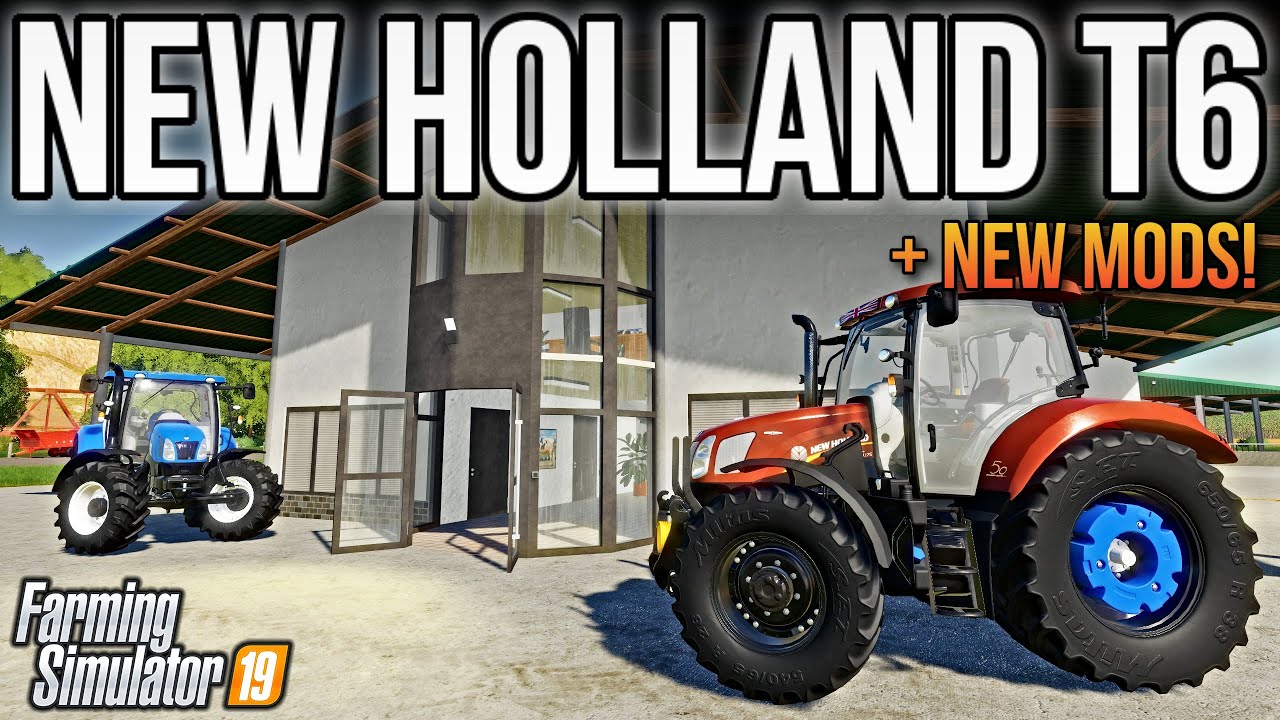 NEW MODS FS19! NEW HOLLAND T6 2012 & USA SEASONS GEO + LARGEST MOD IN FS19!