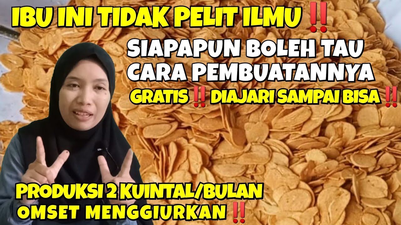 RUTIN PRODUKSI 2 KUINTAL‼️IBU INI GAK PELIT ILMU‼️SIAPAPUN GRATIS DIAJARI CARA BUATNYA | IDE BISNIS