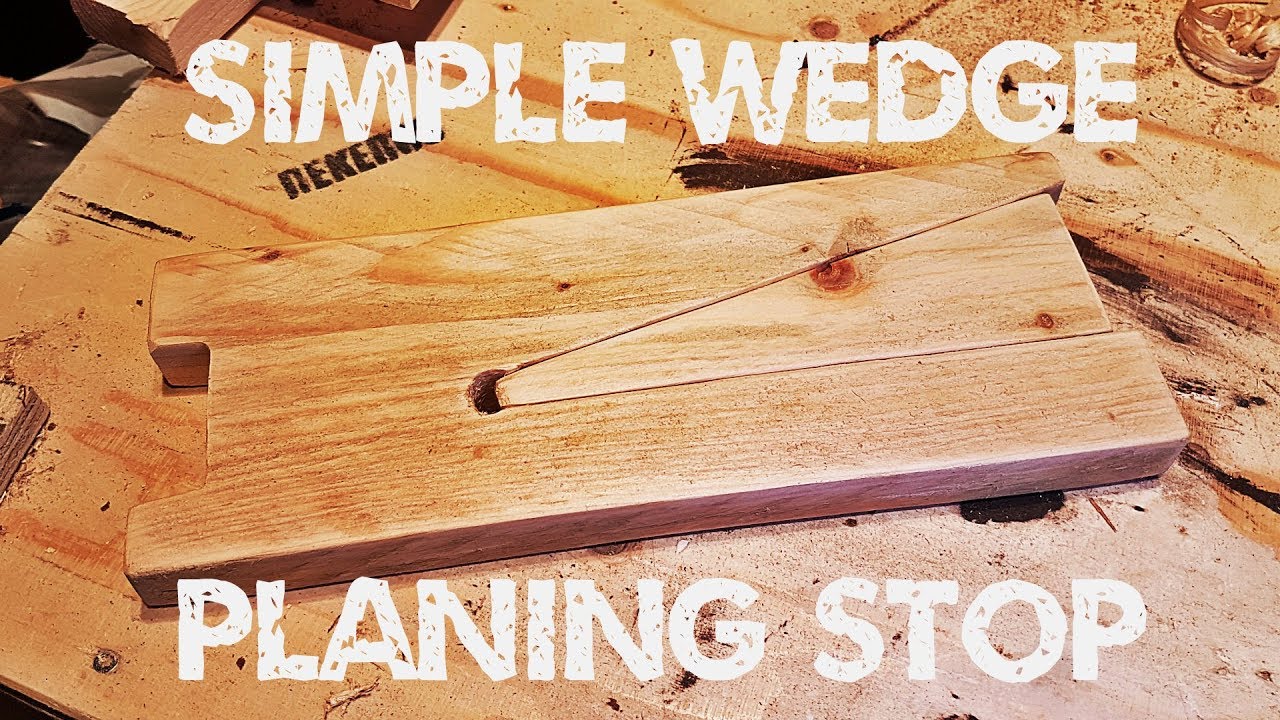 Simple Wedge Planing Stop for Small Pieces