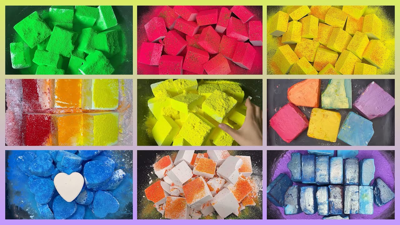 @GholibnAsmr edit compilation💛 #asmr #relxing #oddlysatisfying #gymchalk #satisfying #relax 