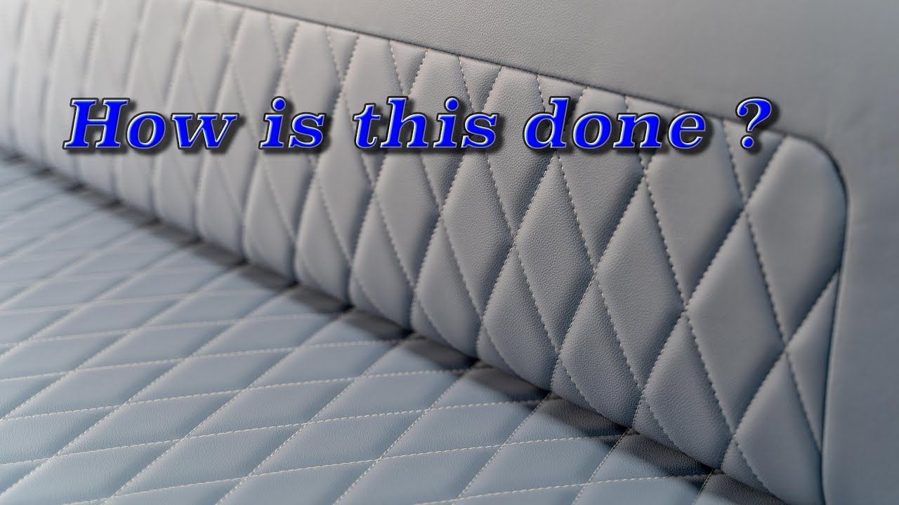 How to make camper cushions with diamond stitched centre panels