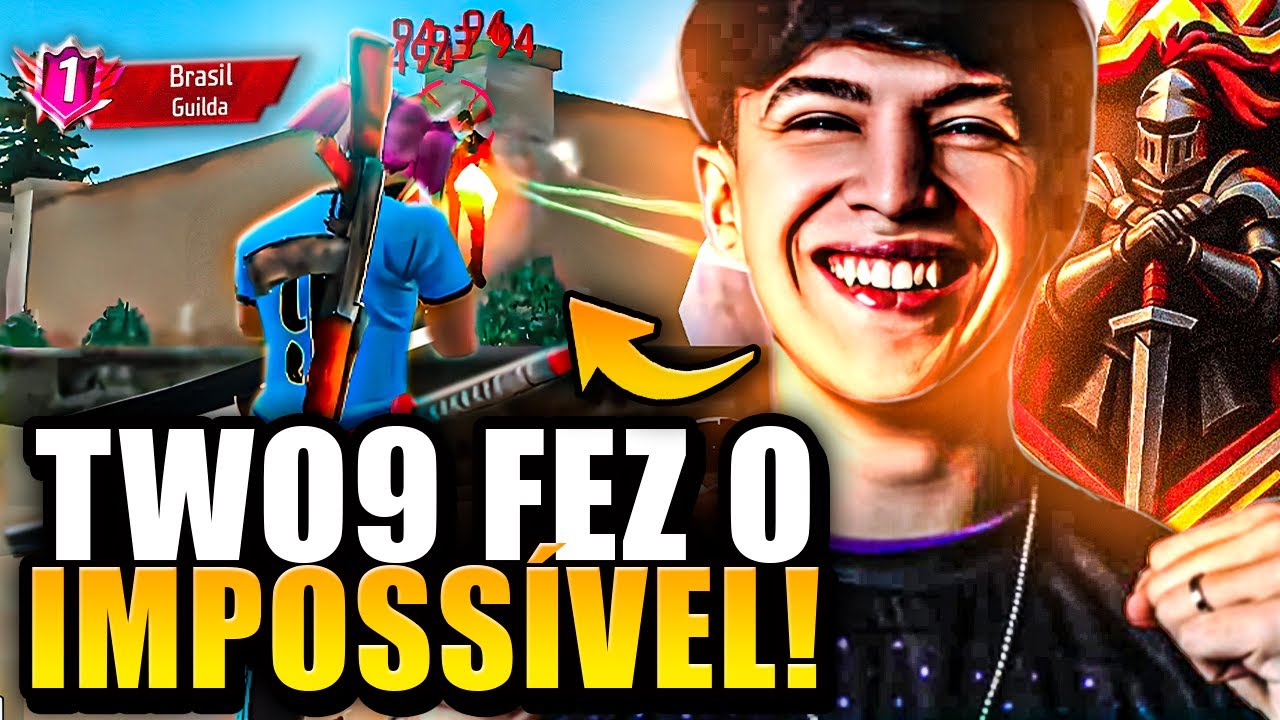 TWO9 FEZ O IMPOSSÍVEL PRA NOTHUMAN PEGAR TOP 1 NA GUERRA DE GUILDAS NO FREE FIRE!