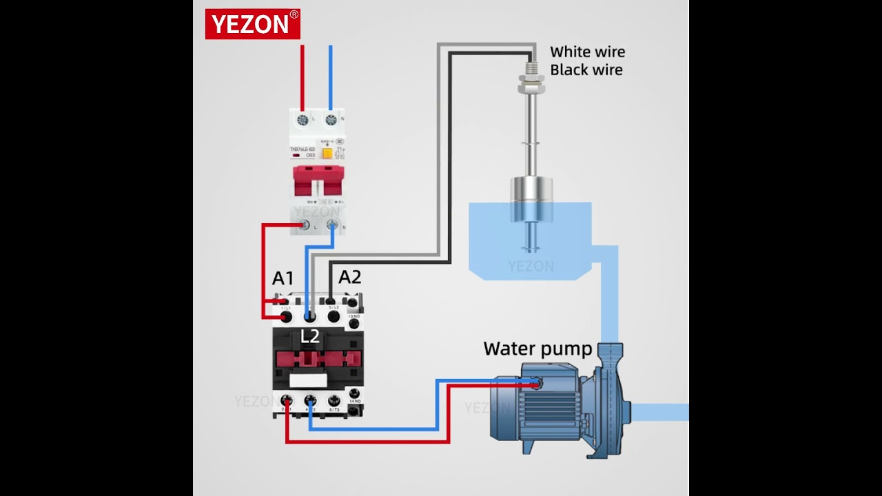 float switch connection float sensor switch for water level controller #electrical #electrician
