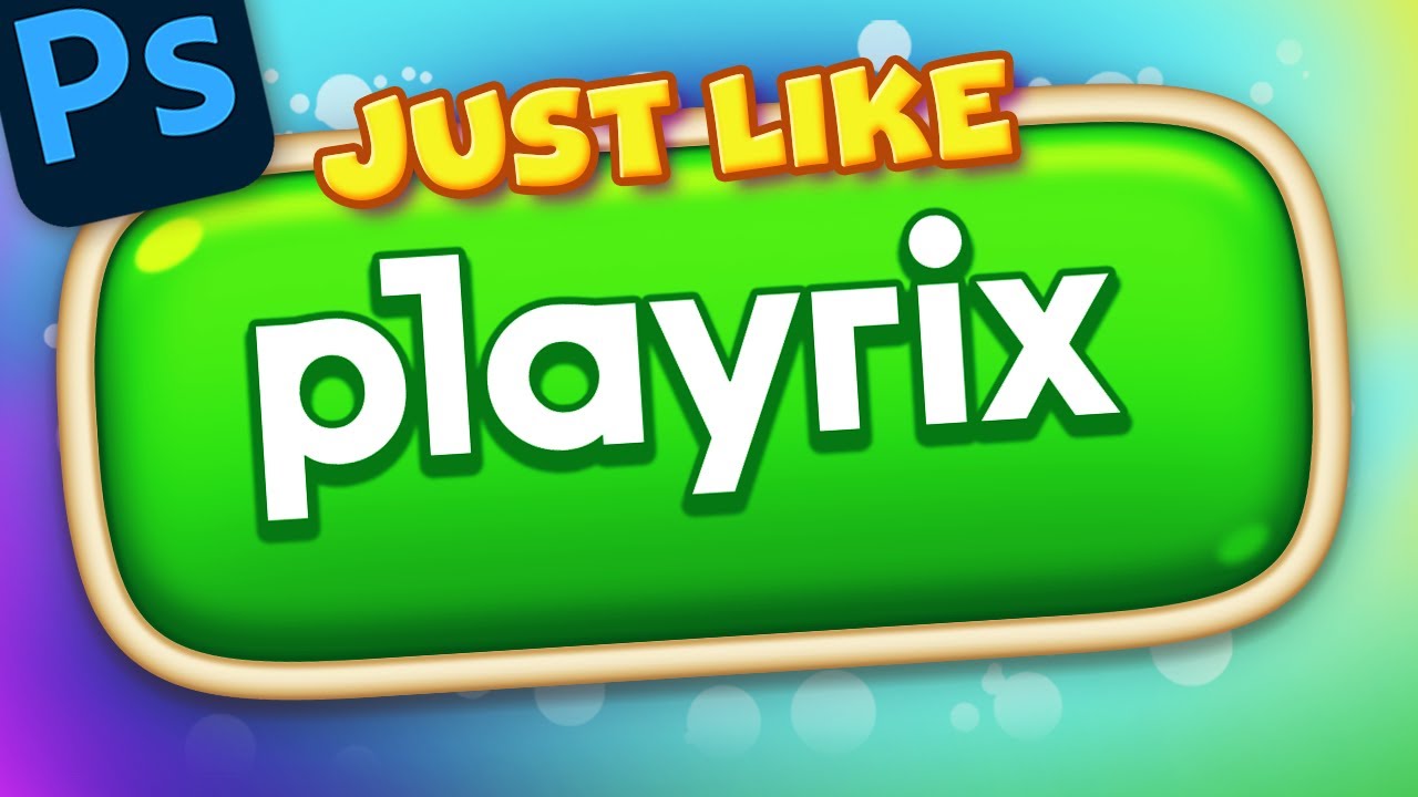 Casual Game UI Button | Photoshop tutorial