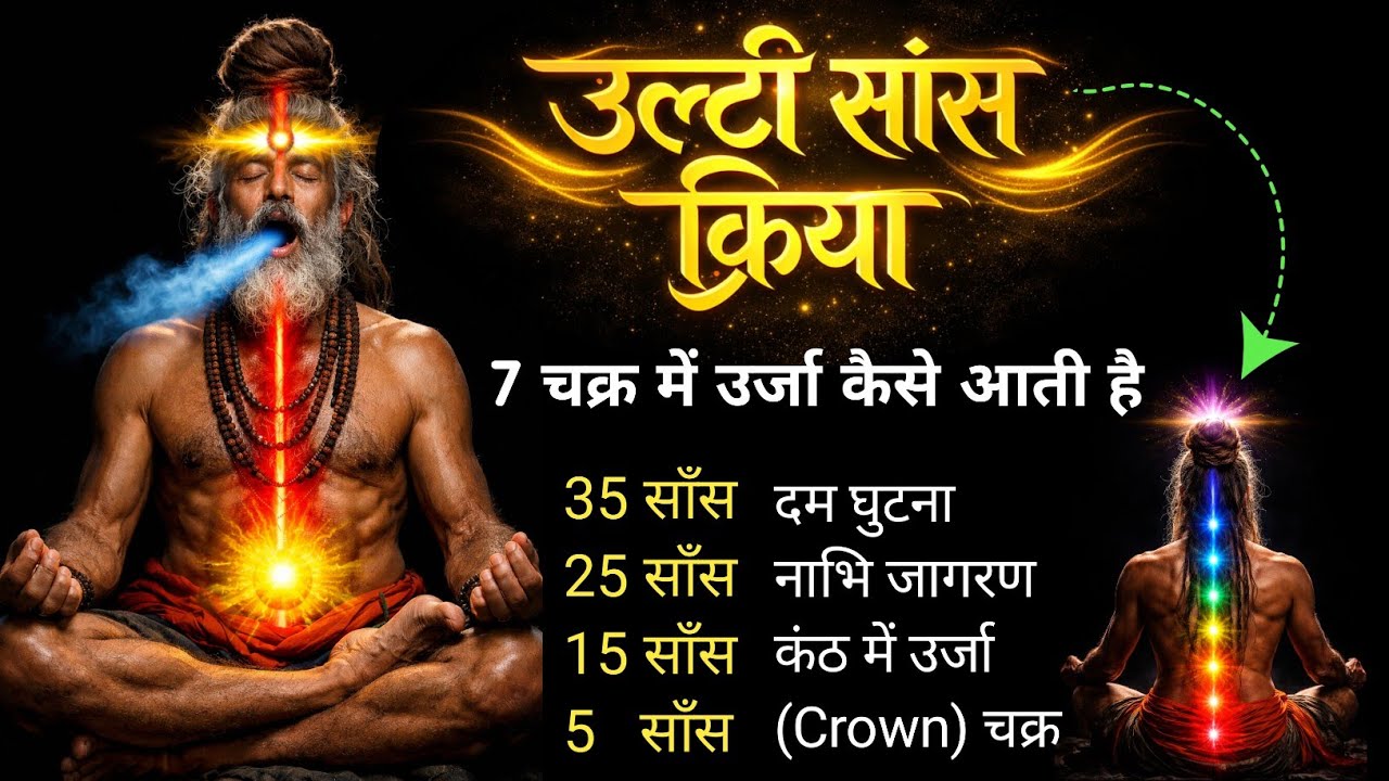 उल्टी साँस क्रिया ! ऊर्जा ऊपर उठाओ 20 मिनट में! Ulti sans kriya - kundalini yoga #meditation #dhyan 