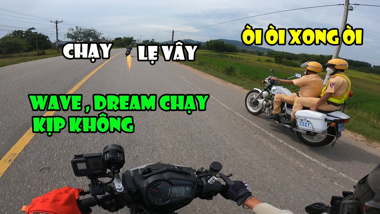TOANBLACK VƯỢT CSGT CÙNG ANH EM WAVE 54, DREAM 54, EXCITER TỰ DO VÀ CÁI KẾT| VLOG
