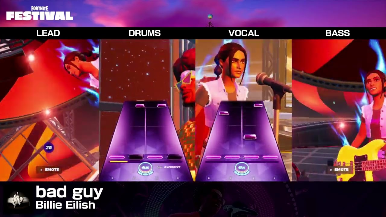 [Fortnite Festival] bad guy (Medium Full Band, 100% Flawless)