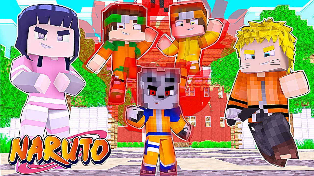 Minecraft - Who's Your Family? A FAMÍLIA DE NARUTO E HINATA NO MODO KURAMA! ( NARUTO SHIPPUDEN )