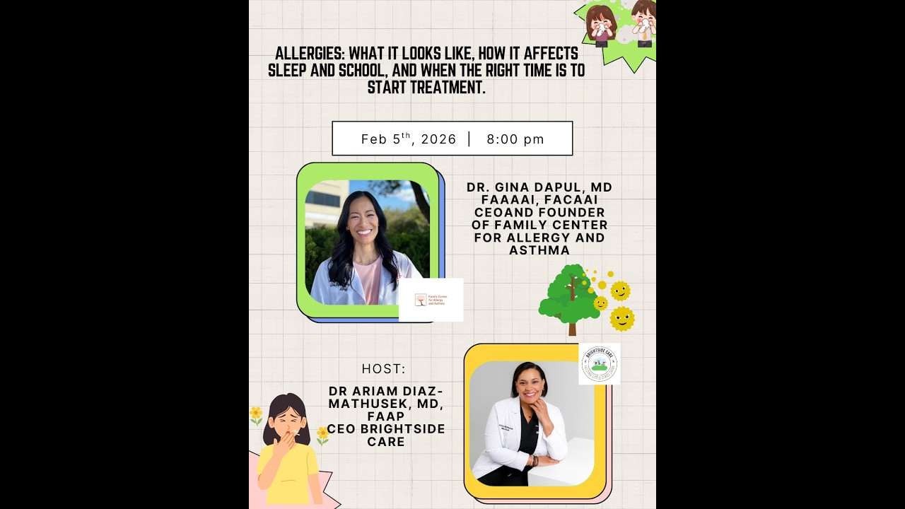 Allergies in children w/ Dr Ariam Diaz- Mathusek and Dr Gina Dapul, Family Allergist