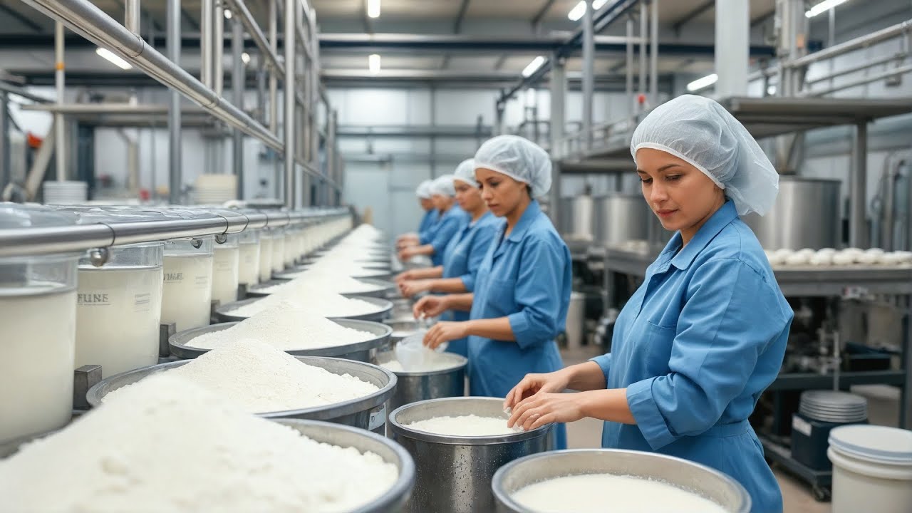 El INCREÍBLE PROCESO INDUSTRIAL para producir LECHE EN POLVO