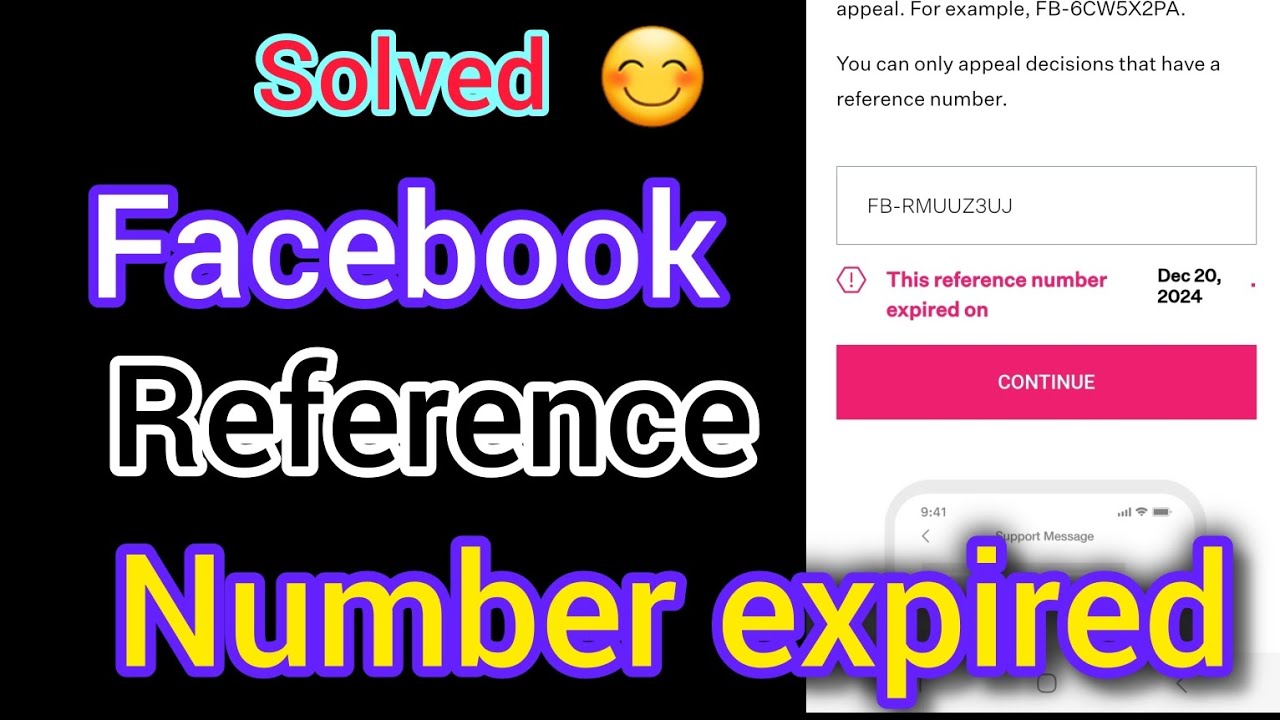 Референсный номер Facebook истёк, теперь он работает неправильно || Нападающий сообщества Facebook