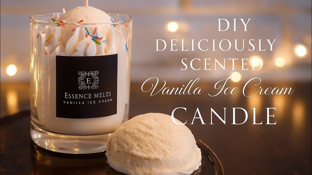DIY Whipped Vanilla Ice Cream Candle | Easy Scented Candle Tips