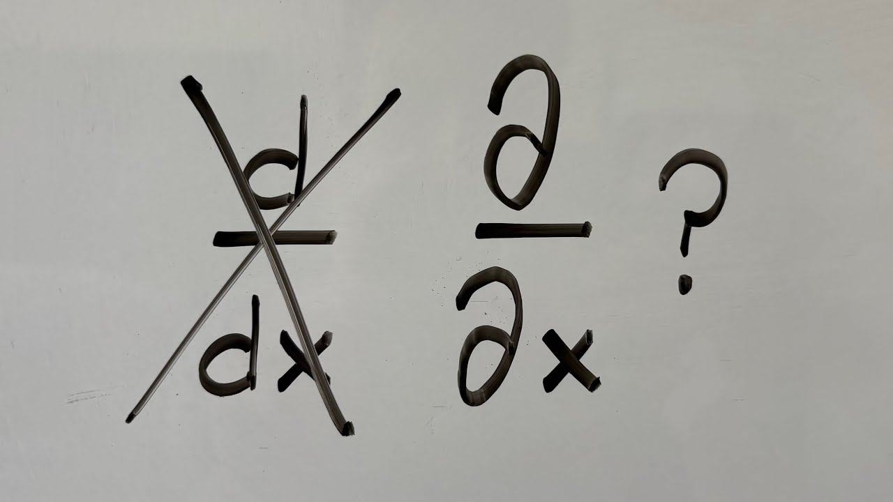 What is a partial derivative?