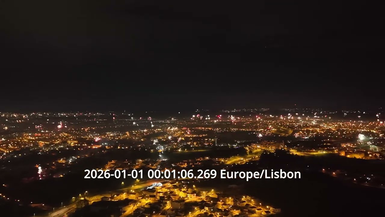 Passagem de ano vista do ar 2025/2026