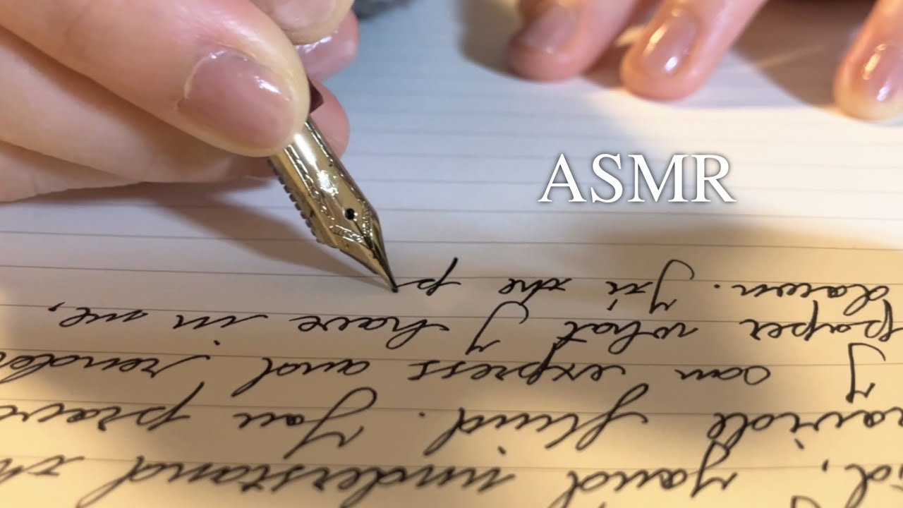 ASMR Writing | fountain pen, no talking 