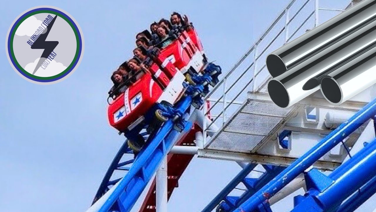 All American Triple Loop, but for every bad transition, a metal pipe falls…