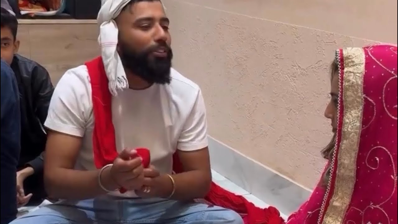 Viah to baad ganne di rasam &hearts;️ full funny video #manishoker -#gopidaviah #viah 