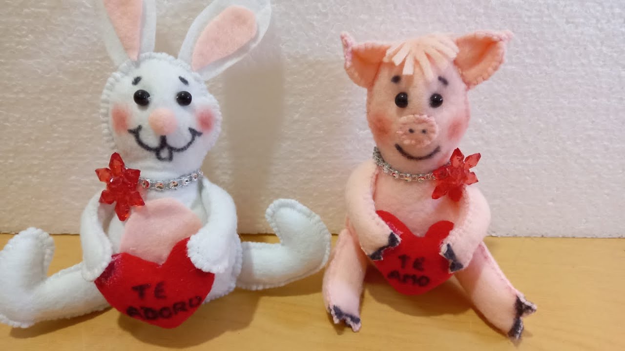 MUÑECOS DE TELA PARA REGALAR EN  SAN VALENTIN 2023 |Rinconcito de manualidades