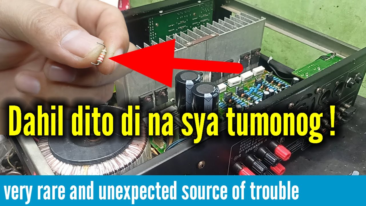 Sakura AV-735 amplifier ‼️ walang sounds at sira ang microphone section