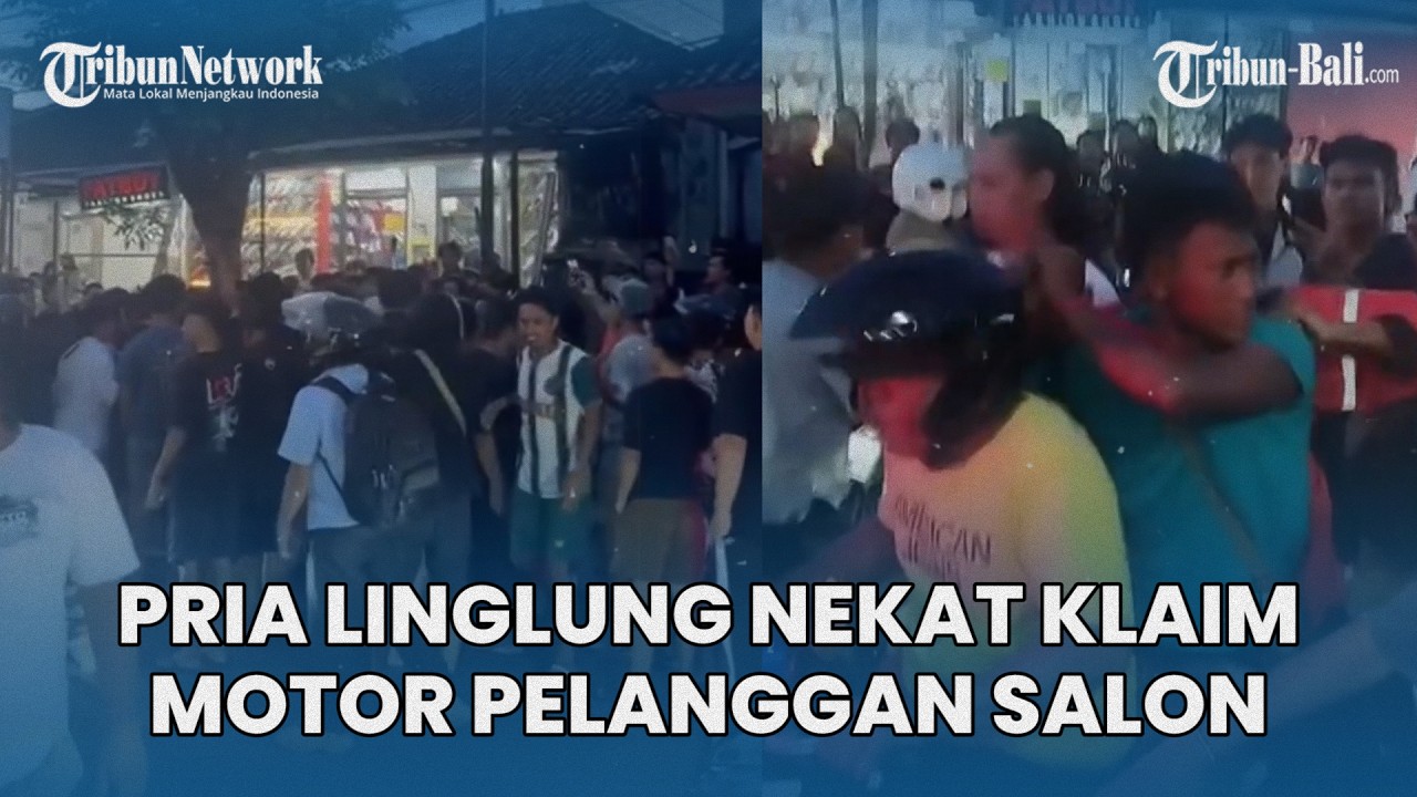 Pria Linglung Bikin Geger di Panjer Bali Nekat Klaim Motor Pelanggan Salon, Nyaris Diamuk Massa