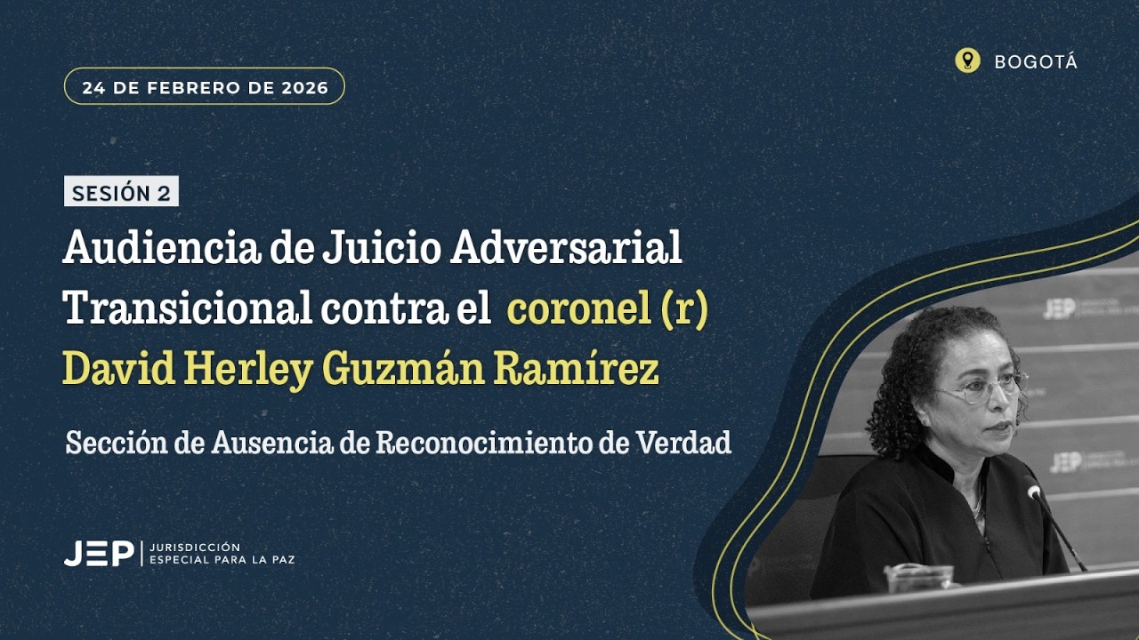 Audiencia de Juicio Adversarial Transicional contra el coronel (r) David Guzmán | 20260224