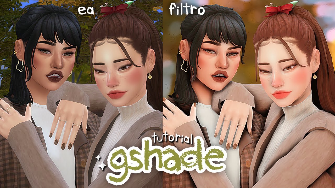 como deixar os gráficos ainda mais bonitos no the sims 4 💖 como instalar o gshade e presets