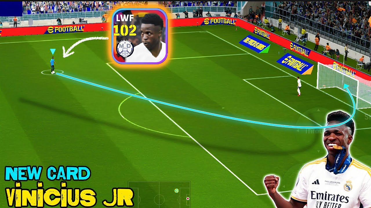 Opponents Can't Keep Up! ⚡ The Fastest Card in eFootball -102 vinicius Jr