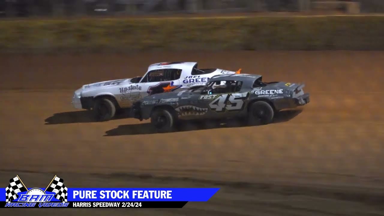 Pure Stock Feature - Harris Speedway 2/24/24
