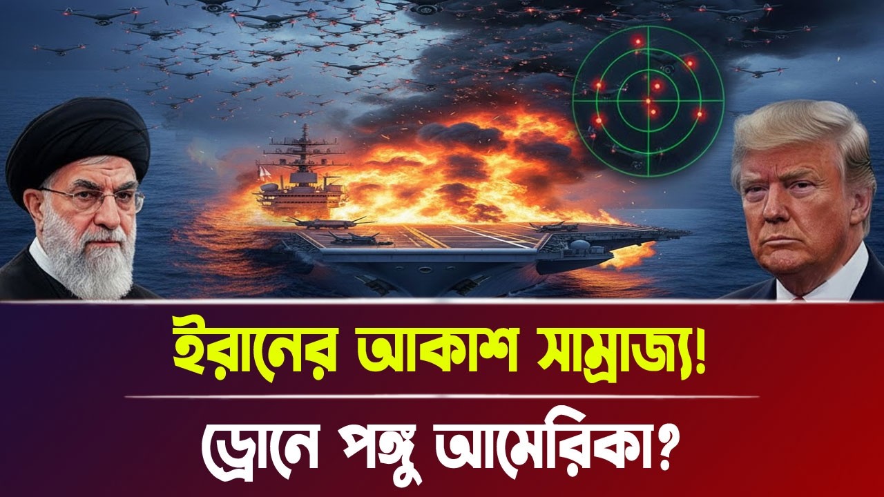 ইরানের আকাশ সা'ম্রা'জ্য! ড্রো'নে প'ঙ্গু আমেরিকা? | Iran-Israel war, Breaking News | Bangla News