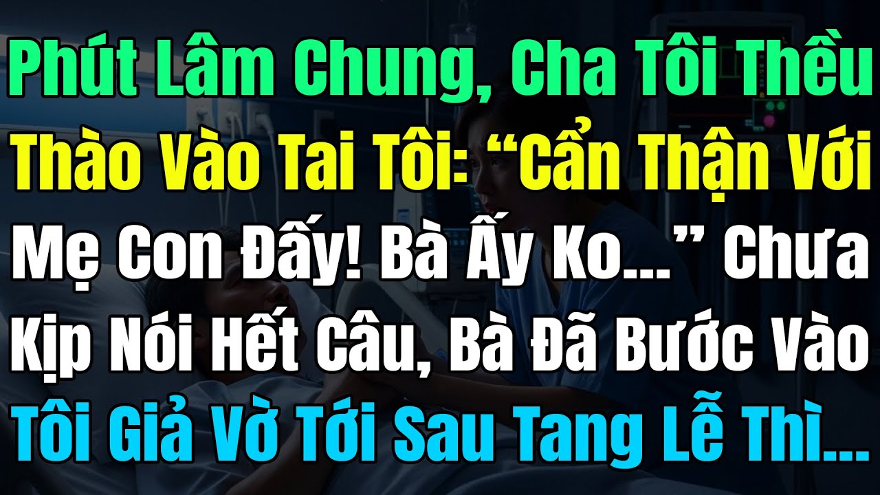 Phút Lâm Chung, Cha Tôi Thều Thào: “Cẩn Thận Với Mẹ Con! Bà Ấy Ko...” Chưa Hết Câu, Bà Đã Bước Vào..