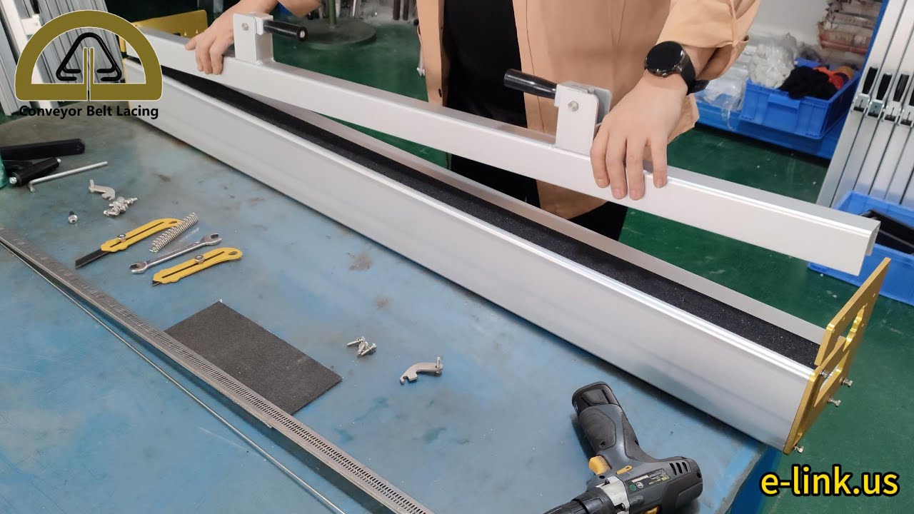 How to Assemble & Use the Roller Lacer for Conveyor Belt Fasteners - beltlacing.us
